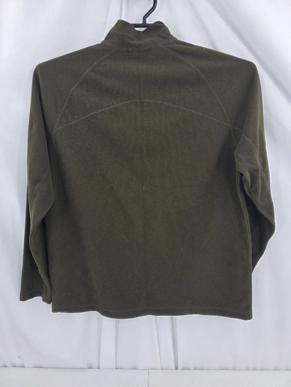 Vintage Nike ACG Men's‎ Army Green Quarter Zip Pullover Waffle Knit Y2K Medium.